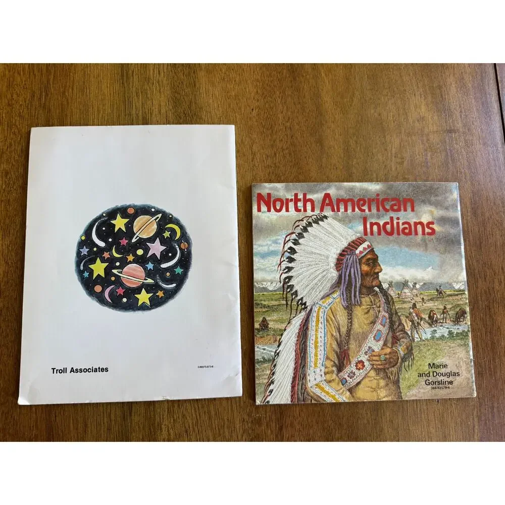 Vintage 1970s 1980s Educational Book Lot Solar System Native American